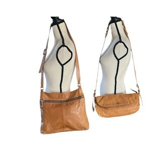 Hobo lot of (2) Gorgeous Subtle Leather Crossbody Handbags